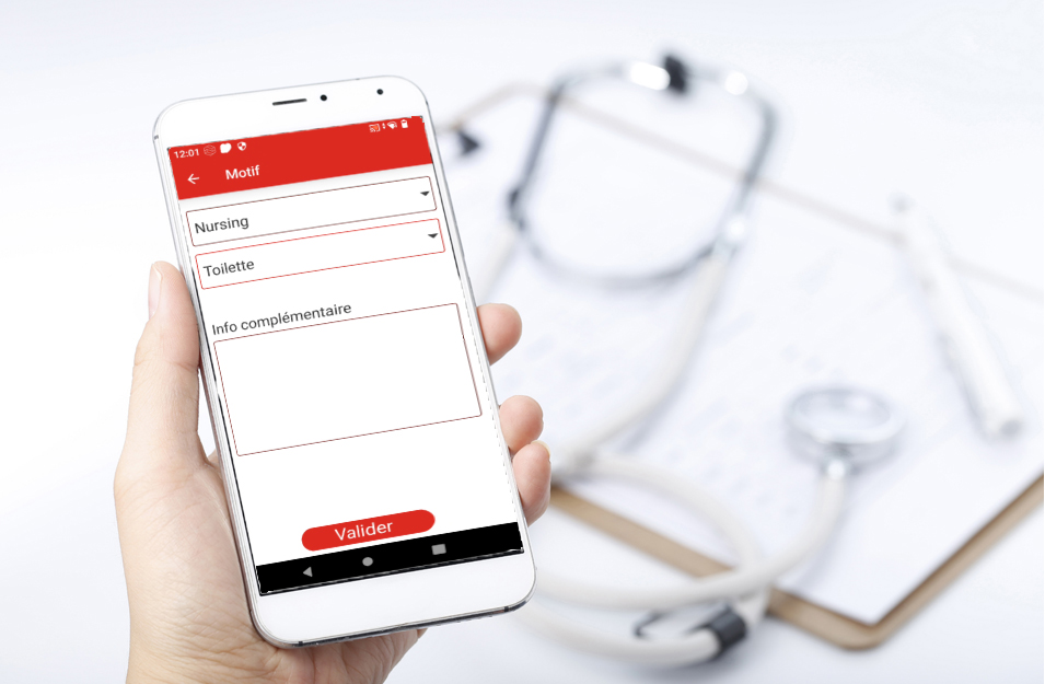 Application mobile Système+ pour encoder le motif d’un appel